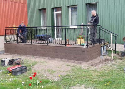 Balkonų turėklai 21 Kaltine terasa